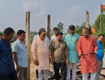 নির্বাচনোত্তর সন্ত্রাস কবলিত সাব্রুমে দলের কর্মীদের পাশে বিজেপি প্রদেশ সভাপতি রাজীব