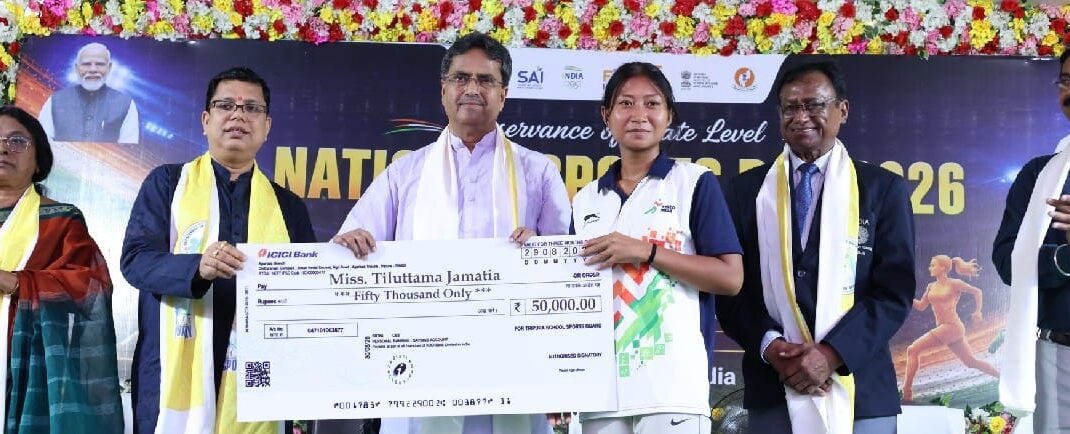 খেলাধুলার মাধ্যমে দেশ গড়ার সংকল্প বাস্তবায়নের আহ্বান মুখ্যমন্ত্রী ডাঃ সাহার